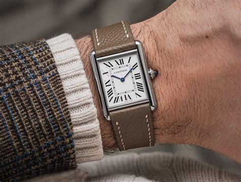 cartier tank 1710|cartier tank must on wrist.